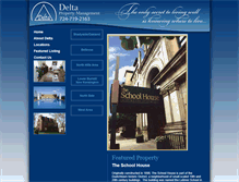 Tablet Screenshot of deltapropertymanagement.net